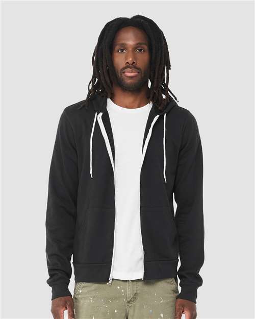 BELLA + CANVAS Unisex Sponge Fleece Full-Zip Hoodie Sweatshirt 3739 - HatFlow Company
