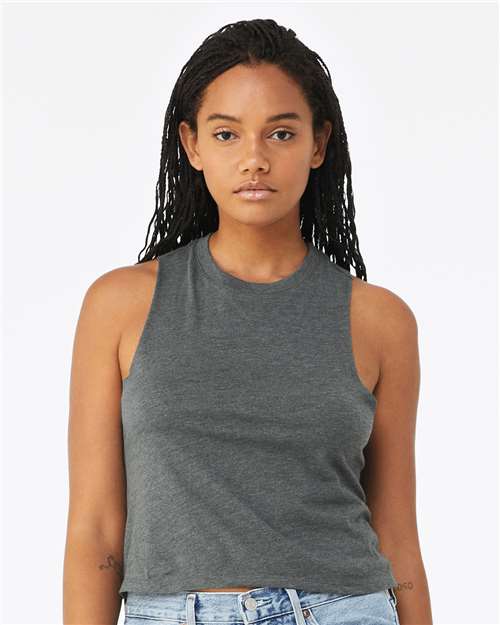 BELLA + CANVAS Women's Racerback Crop Tank 6682 - HatFlow Company