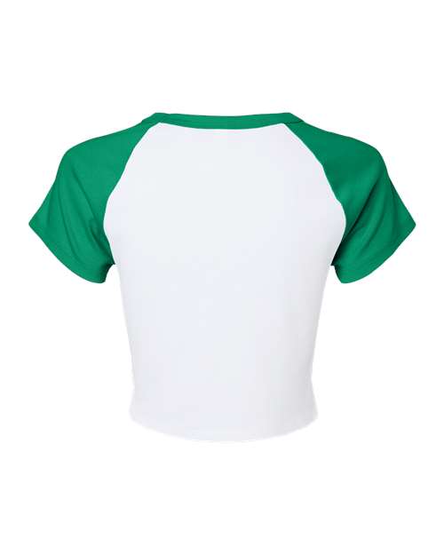 BELLA + CANVAS Women's Micro Rib Raglan Baby Tee 1201
