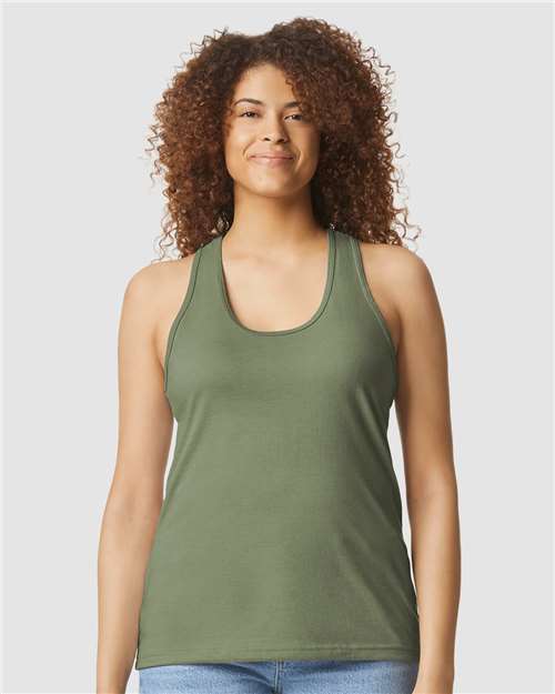 Gildan Women's Softstyle® CVC Racerback Tank Top 64220LCVC - HatFlow Company