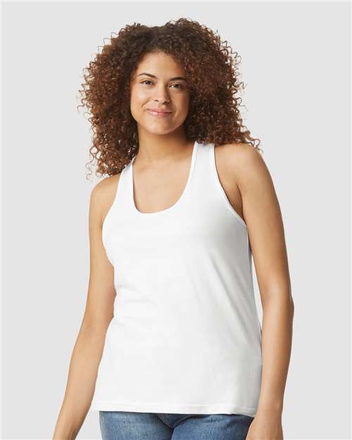 Gildan Women's Softstyle® CVC Racerback Tank Top 64220LCVC - HatFlow Company