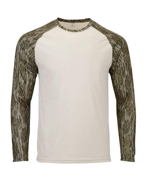 Paragon Men's Jackson Mossy Oak Colorblocked Long Sleeve T-Shirt 236