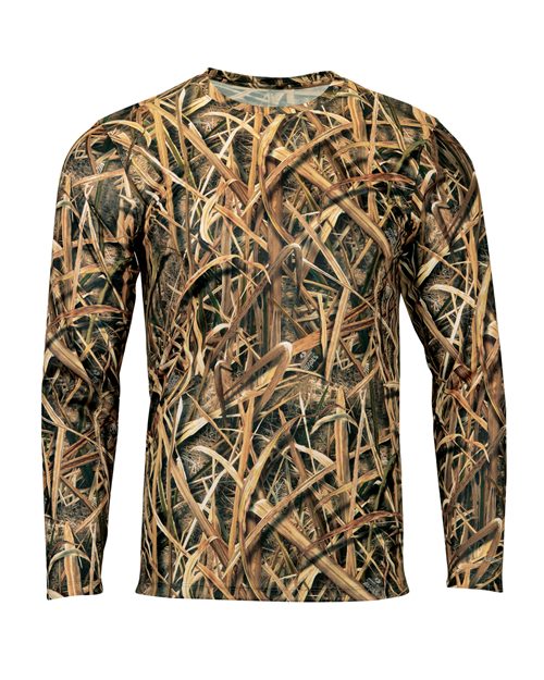 Paragon Men's Oxford Performance Camo Print Long Sleeve T-Shirt 237