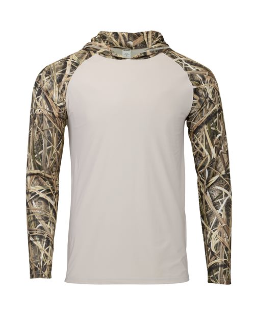 Paragon Men's Biloxi Performance Colorblocked Hooded Long Sleeve T-Shirt 241