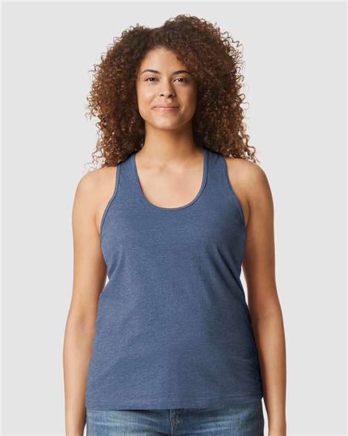 Gildan Women's Softstyle® CVC Racerback Tank Top 64220LCVC - HatFlow Company