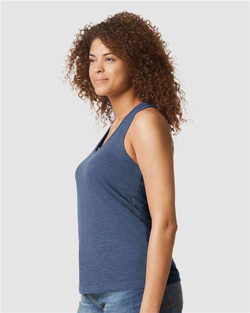Gildan Women's Softstyle® CVC Racerback Tank Top 64220LCVC - HatFlow Company