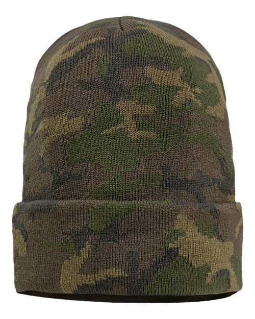 Sportsman 12" Solid Cuffed Beanie SP12 - HatFlow Company
