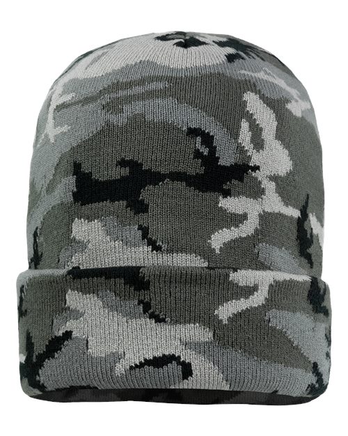 Sportsman 12" Solid Cuffed Beanie SP12 - HatFlow Company