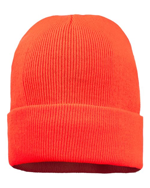 Sportsman 12" Fleece Lined Cuffed Beanie SP12FL - HatFlow Company