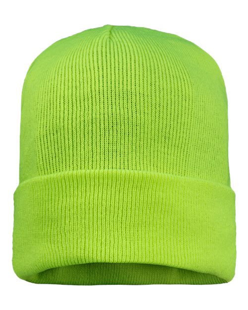 Sportsman 12" Fleece Lined Cuffed Beanie SP12FL - HatFlow Company