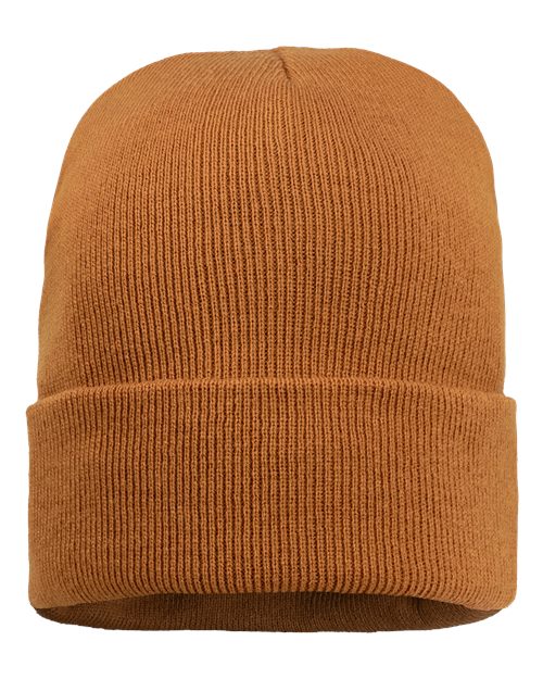 Sportsman 12" Sherpa Lined Cuffed Beanie SP12SL - HatFlow Company