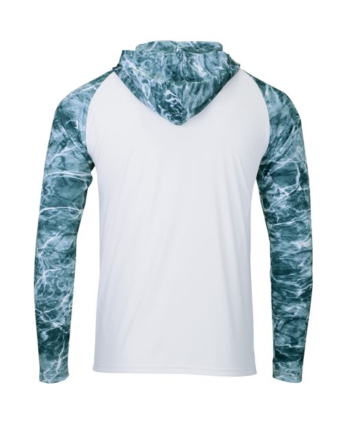 Paragon Men's Biloxi Performance Colorblocked Hooded Long Sleeve T-Shirt 241