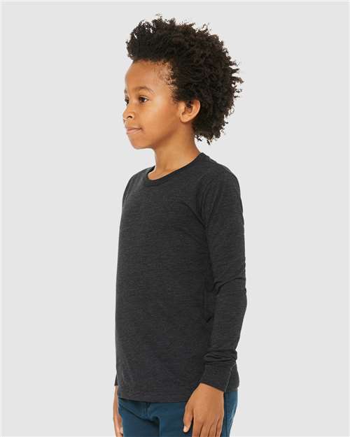 BELLA + CANVAS Youth Triblend Long Sleeve Tee 3513Y - HatFlow Company