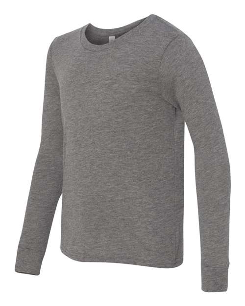 BELLA + CANVAS Youth Triblend Long Sleeve Tee 3513Y - HatFlow Company