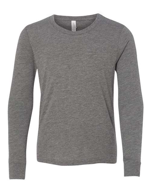BELLA + CANVAS Youth Triblend Long Sleeve Tee 3513Y - HatFlow Company
