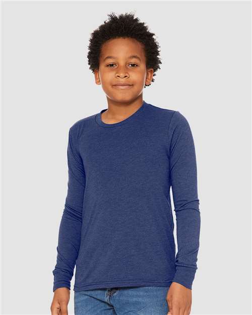 BELLA + CANVAS Youth Triblend Long Sleeve Tee 3513Y - HatFlow Company