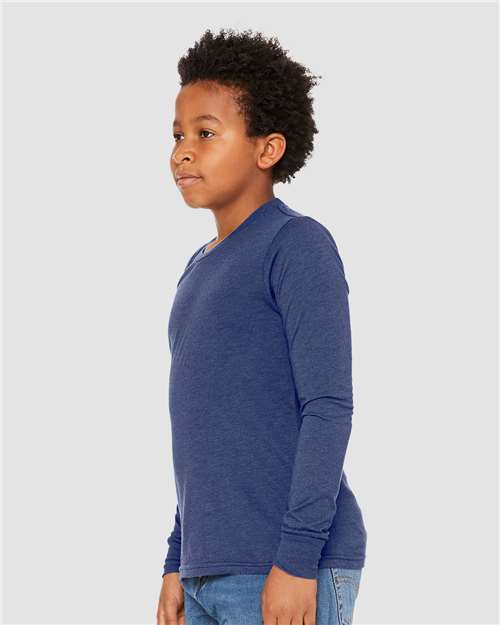 BELLA + CANVAS Youth Triblend Long Sleeve Tee 3513Y - HatFlow Company