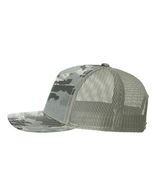 Richardson Printed Five-Panel Trucker Cap 112PFP - HatFlow Company
