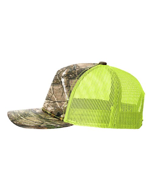 Richardson Printed Five-Panel Trucker Cap 112PFP - HatFlow Company