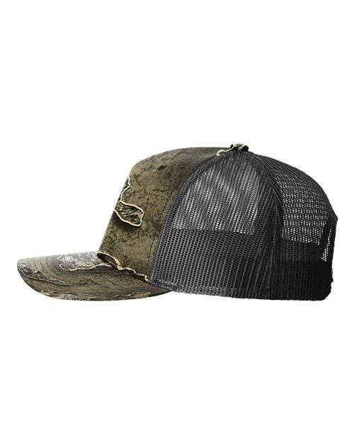 Richardson Printed Five-Panel Trucker Cap 112PFP - HatFlow Company