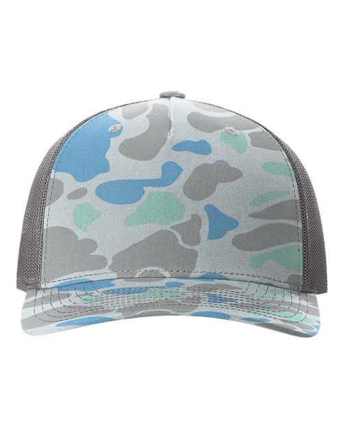Richardson Printed Five-Panel Trucker Cap 112PFP - HatFlow Company