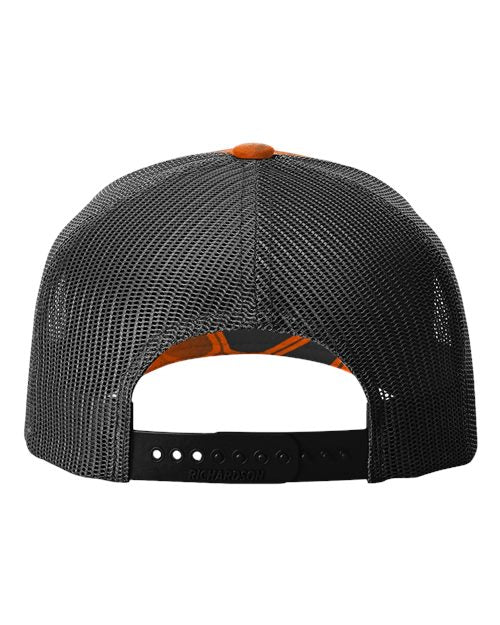Richardson Printed Five-Panel Trucker Cap 112PFP - HatFlow Company