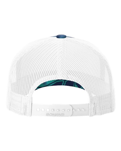 Richardson Printed Five-Panel Trucker Cap 112PFP - HatFlow Company
