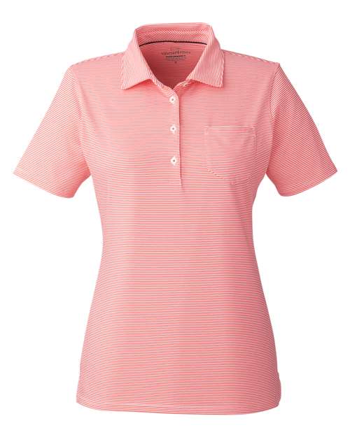 vineyard vines Women's Fanshell Polo G001320 - HatFlow Company