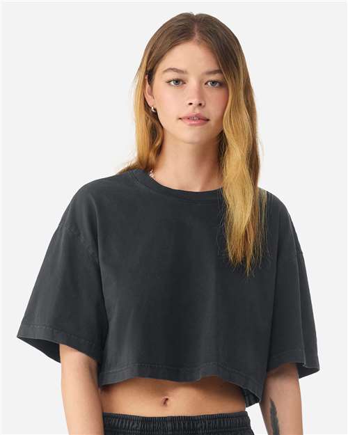 BELLA + CANVAS Women's Garment-Dyed Cropped Tee 6882GD - HatFlow Company