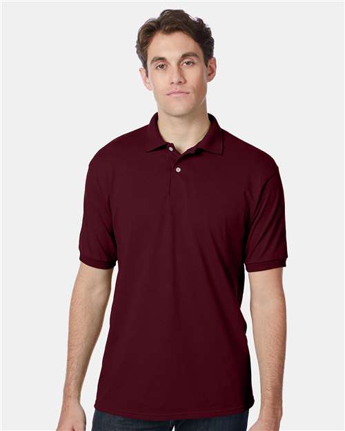 Hanes Men's EcoSmart® Jersey Polo 054X - HatFlow Company