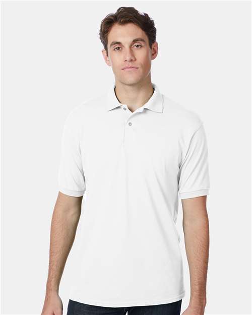Hanes Men's EcoSmart® Jersey Polo 054X - HatFlow Company