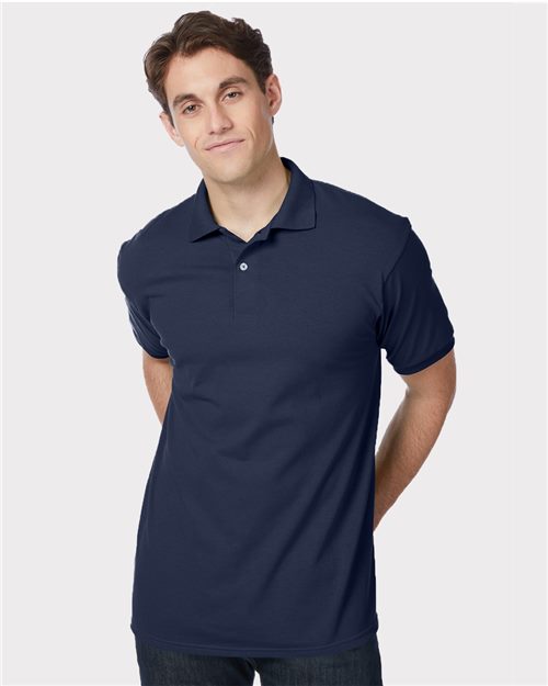 Hanes Men's EcoSmart® Jersey Polo 054X - HatFlow Company