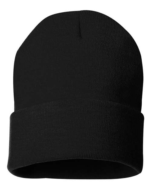 Sportsman 12" Solid Cuffed Beanie SP12 - HatFlow Company