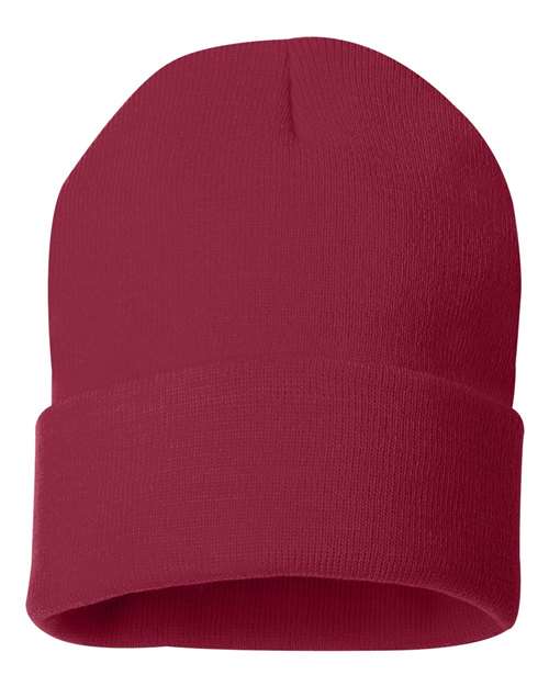 Sportsman 12" Solid Cuffed Beanie SP12 - HatFlow Company