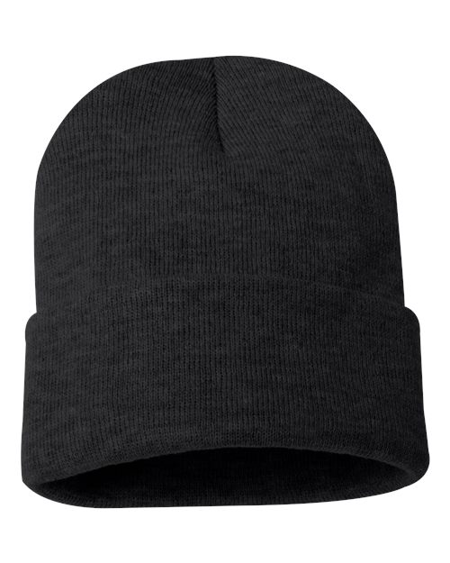 Sportsman 12" Solid Cuffed Beanie SP12 - HatFlow Company