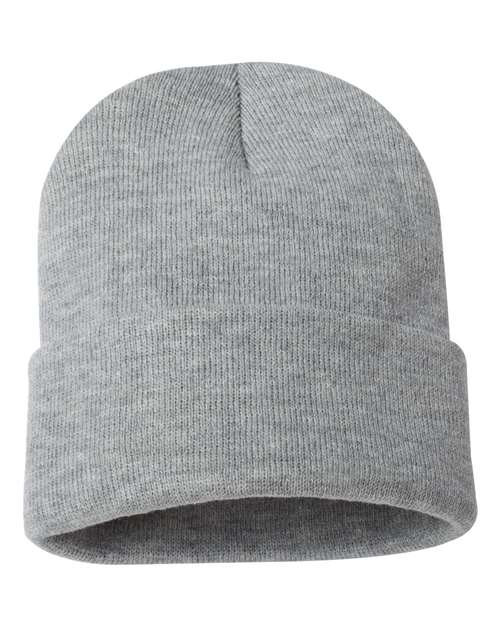 Sportsman 12" Solid Cuffed Beanie SP12 - HatFlow Company
