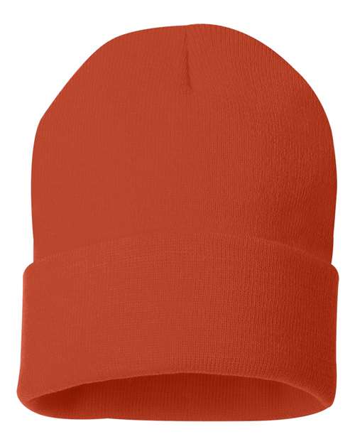 Sportsman 12" Solid Cuffed Beanie SP12 - HatFlow Company