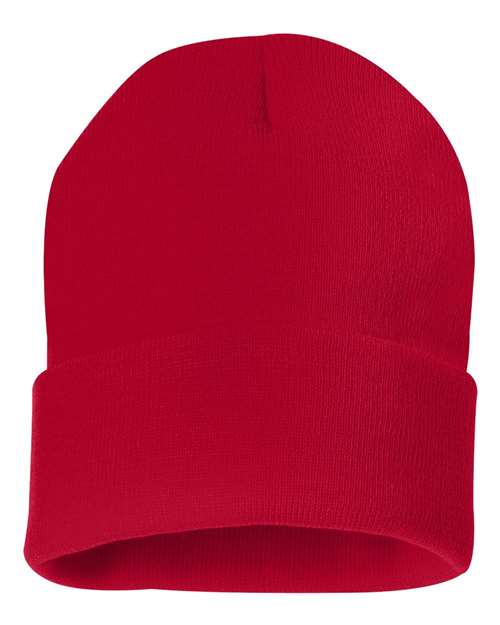 Sportsman 12" Solid Cuffed Beanie SP12 - HatFlow Company