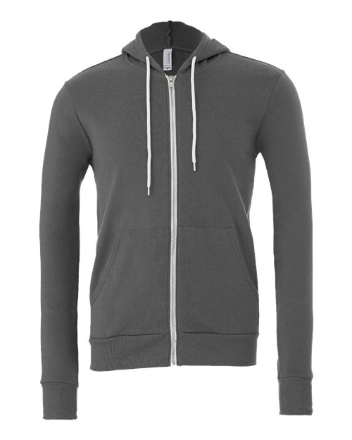 BELLA + CANVAS Unisex Sponge Fleece Full-Zip Hoodie Sweatshirt 3739 - HatFlow Company