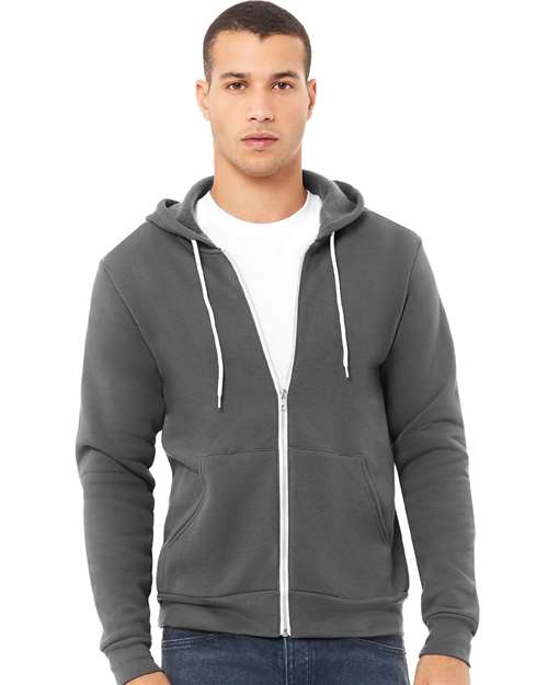 BELLA + CANVAS Unisex Sponge Fleece Full-Zip Hoodie Sweatshirt 3739 - HatFlow Company