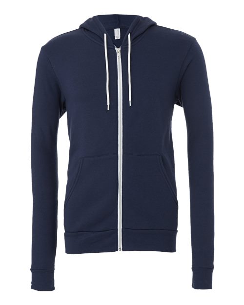 BELLA + CANVAS Unisex Sponge Fleece Full-Zip Hoodie Sweatshirt 3739 - HatFlow Company