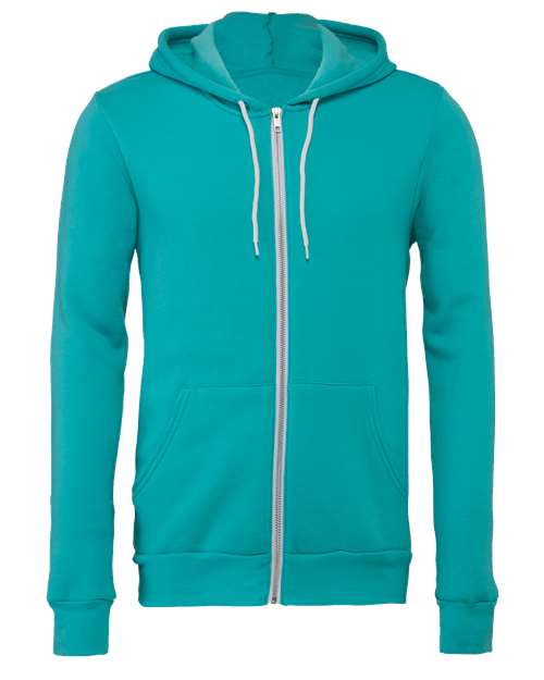 BELLA + CANVAS Unisex Sponge Fleece Full-Zip Hoodie Sweatshirt 3739 - HatFlow Company