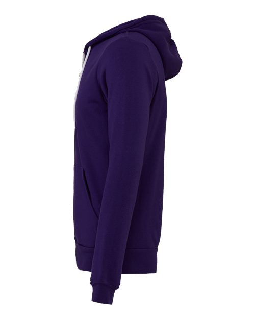 BELLA + CANVAS Unisex Sponge Fleece Full-Zip Hoodie Sweatshirt 3739 - HatFlow Company