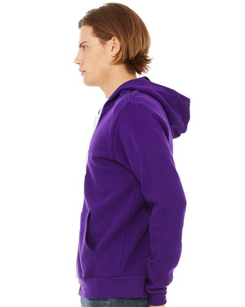 BELLA + CANVAS Unisex Sponge Fleece Full-Zip Hoodie Sweatshirt 3739 - HatFlow Company