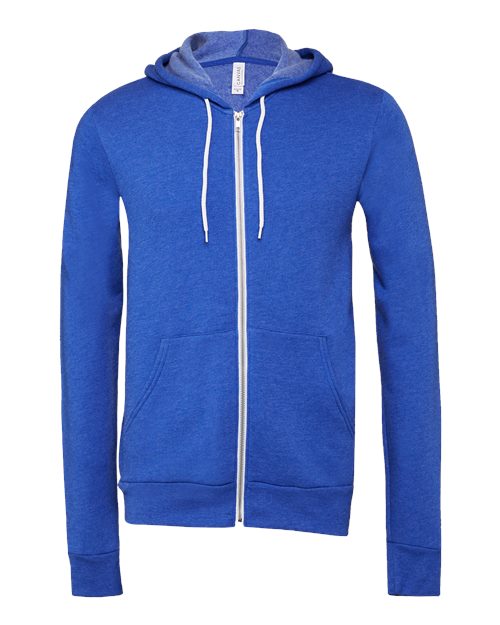 BELLA + CANVAS Unisex Sponge Fleece Full-Zip Hoodie Sweatshirt 3739 - HatFlow Company