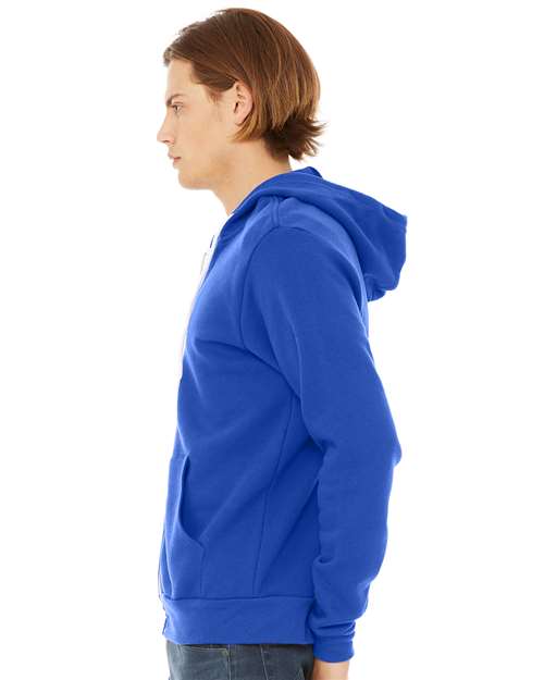 BELLA + CANVAS Unisex Sponge Fleece Full-Zip Hoodie Sweatshirt 3739 - HatFlow Company