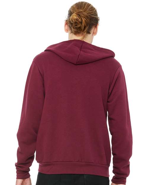 BELLA + CANVAS Unisex Sponge Fleece Full-Zip Hoodie Sweatshirt 3739 - HatFlow Company