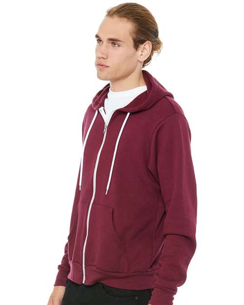 BELLA + CANVAS Unisex Sponge Fleece Full-Zip Hoodie Sweatshirt 3739 - HatFlow Company