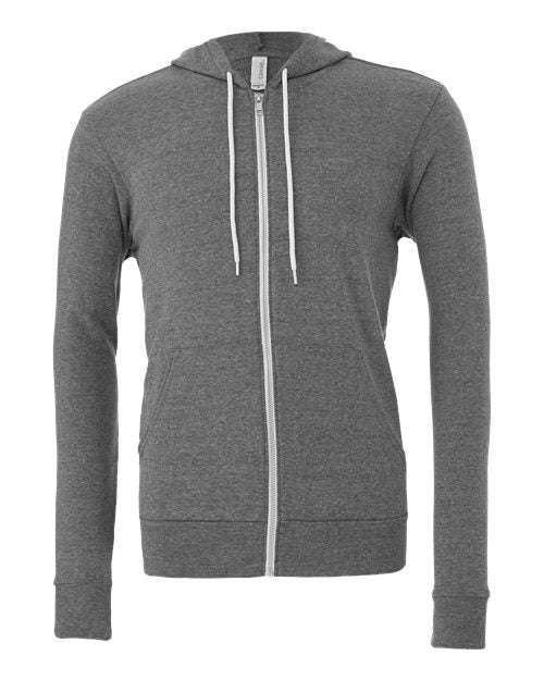 BELLA + CANVAS Unisex Sponge Fleece Full-Zip Hoodie Sweatshirt 3739 - HatFlow Company