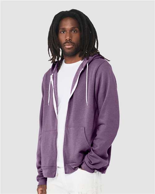 BELLA + CANVAS Unisex Sponge Fleece Full-Zip Hoodie Sweatshirt 3739 - HatFlow Company